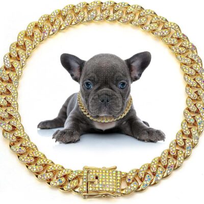 Metal Chain Crystal Collar Necklace Sparkly Pet Jewelry Accessories For Dogs Cats 21 - teedoges 0446ef7e 7a88 4a50 adda 89ee75f1696b - teedoges