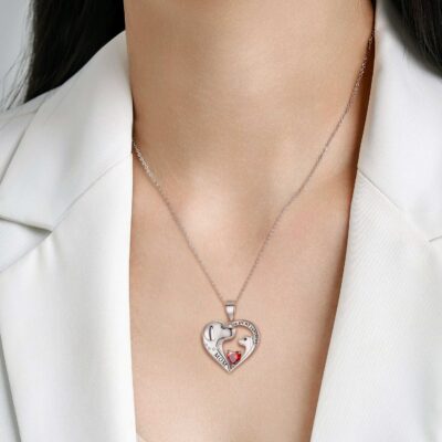 S925 Sterling Silver Cute Dog Necklace Mothers Day Series Long Sweater Chain 19 - teedoges 10adc944 e2f6 4414 b8dd 3439550a70b5 - teedoges