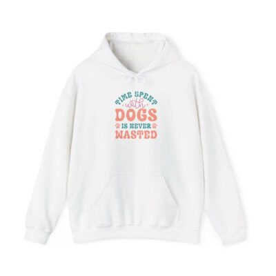 Time Spent With Dogs Hoodie Unisex Graphic Sweatshirt Pet Owner Apparel