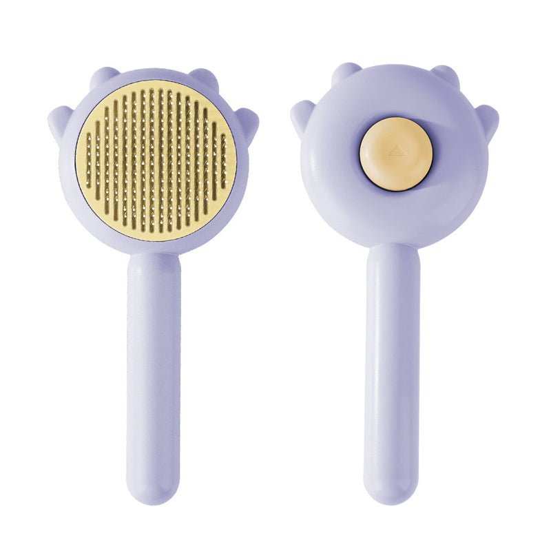 Professional De Shedding Brush Pet Grooming Massage Tool With Self Cleaning Button 8 - teedoges Professional De Shedding Brush Pet Grooming Massage Tool With Self Cleaning Button - Image 8
