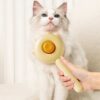 Professional De Shedding Brush Pet Grooming Massage Tool With Self Cleaning Button