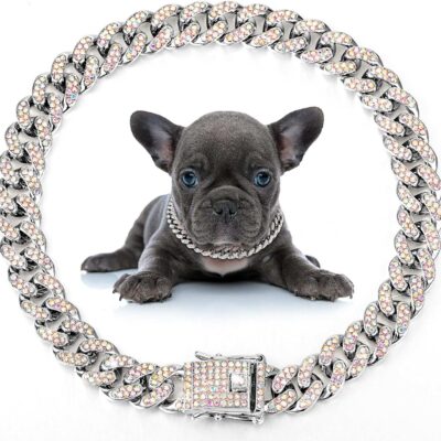 Metal Chain Crystal Collar Necklace Sparkly Pet Jewelry Accessories For Dogs Cats 22 - teedoges 255b0cec a057 49b6 adf8 83866abdfbaa - teedoges