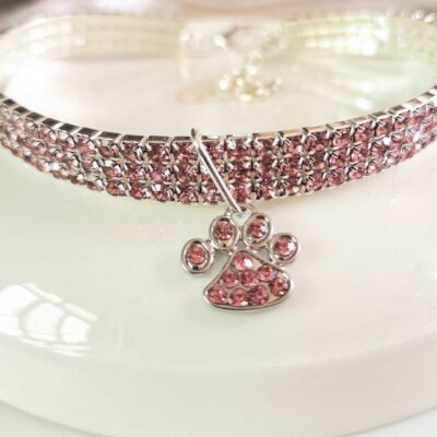 Pet Collar With Diamonds Mixed Color Cat Claws Elastic Dog Necklace Jewelry 28 - teedoges 267622bf 885c 4e1e 8f2e ec861658d03d - teedoges