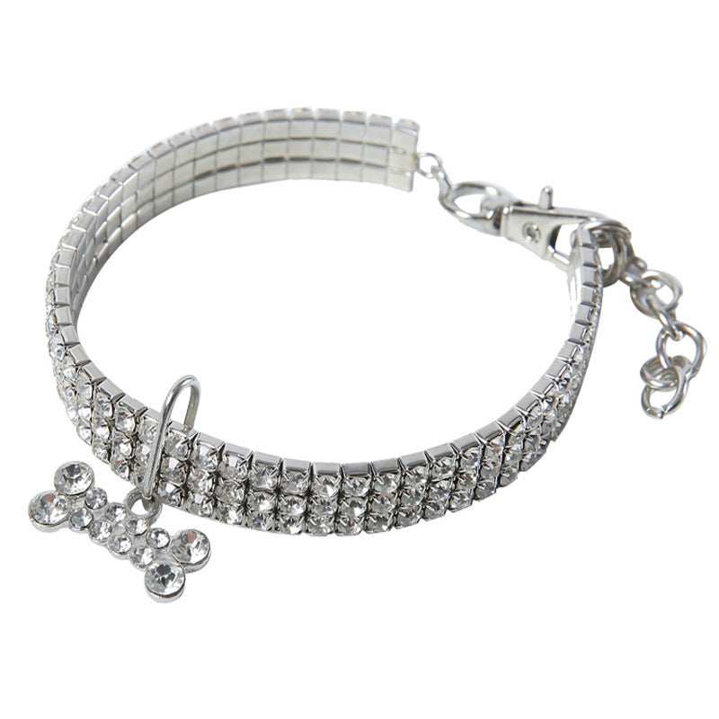 Crystal Bling Rhinestone Dog Collar Adjustable Pet Jewelry For Small Medium Dogs 12 - teedoges Crystal Bling Rhinestone Dog Collar Adjustable Pet Jewelry For Small Medium Dogs - Image 12
