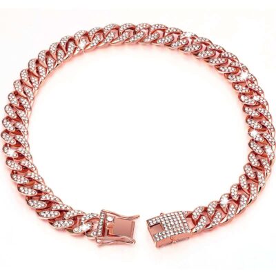 Diamond Bling Dog Cat Collar Cuban Style Rhinestone Pet Chain Necklace 11 - teedoges 3f22ba80 a6a7 4f3a 9b8d 462b685e9335 - teedoges