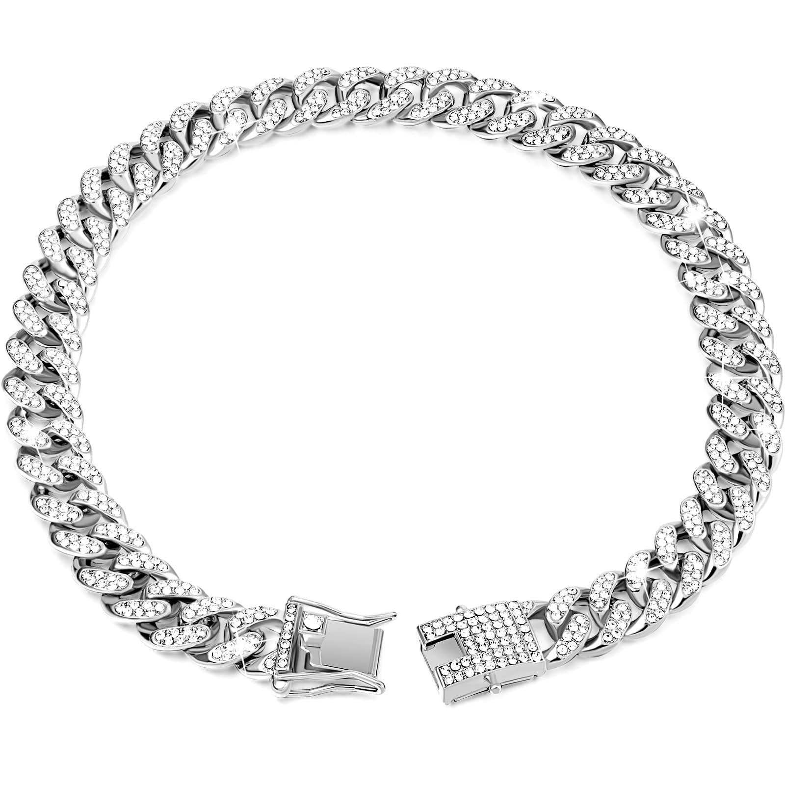Diamond Hip Hop Dog Cat Pet Collar Cuban Link Chain Jewelry Necklace 6 - teedoges Diamond Hip Hop Dog Cat Pet Collar Cuban Link Chain Jewelry Necklace - Image 6