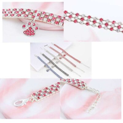 Pet Collar With Diamonds Mixed Color Cat Claws Elastic Dog Necklace Jewelry 26 - teedoges 4b766089 f011 4106 a2d8 b1226e9342ef - teedoges