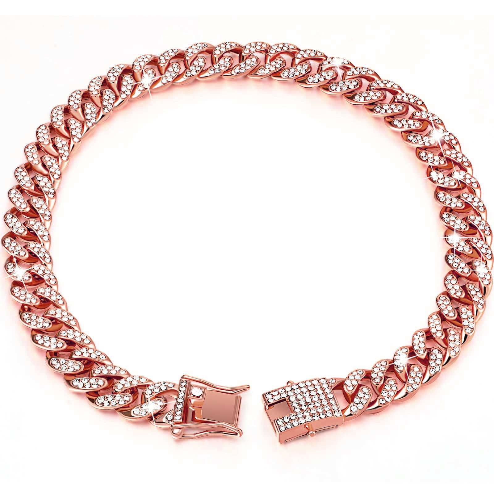 Diamond Hip Hop Dog Cat Pet Collar Cuban Link Chain Jewelry Necklace 4 - teedoges Diamond Hip Hop Dog Cat Pet Collar Cuban Link Chain Jewelry Necklace - Image 4