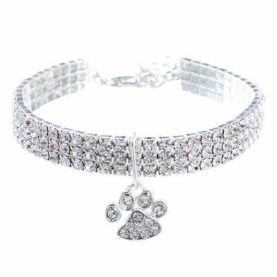 Pet Collar With Diamonds Mixed Color Cat Claws Elastic Dog Necklace Jewelry 30 - teedoges 5df38850 fbd8 4a98 8e46 79b20949f099 - teedoges