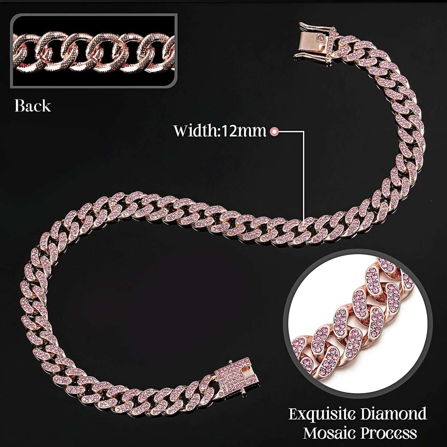 Metal Chain Crystal Collar Necklace Sparkly Pet Jewelry Accessories For Dogs Cats 3 - teedoges Metal Chain Crystal Collar Necklace Sparkly Pet Jewelry Accessories For Dogs Cats - Image 3