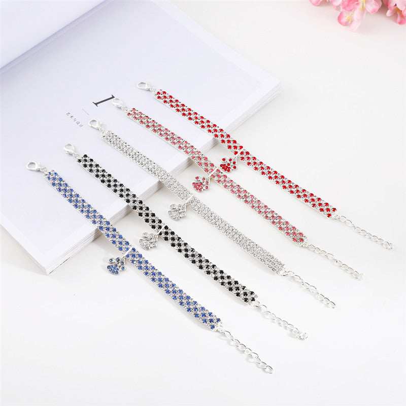 Pet Collar With Diamonds Mixed Color Cat Claws Elastic Dog Necklace Jewelry 8 - teedoges Pet Collar With Diamonds Mixed Color Cat Claws Elastic Dog Necklace Jewelry - Image 8
