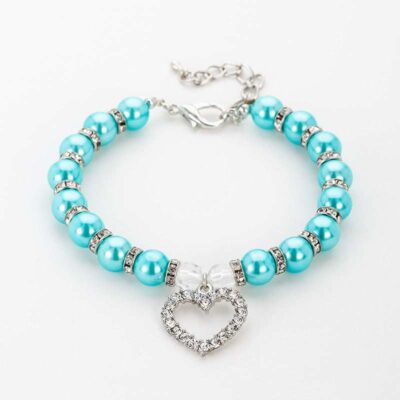 Pearl Necklace Pet Collar With Rhinestone Heart Pendant Cat Dog Jewelry 16 - teedoges 7f8c1d0d 0460 4fad b0c7 5fd6a20e3298 - teedoges