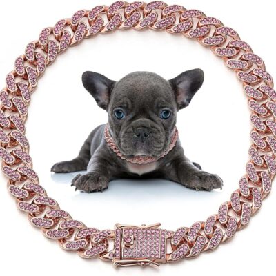 Metal Chain Crystal Collar Necklace Sparkly Pet Jewelry Accessories For Dogs Cats 23 - teedoges 9168ff2c 62fe 4b1d 946e 29b91ba15dbb - teedoges