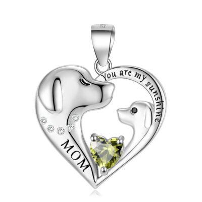 S925 Sterling Silver Cute Dog Necklace Mothers Day Series Long Sweater Chain 30 - teedoges 94617cc1 7098 4cab 872e 29871b9e3314 - teedoges