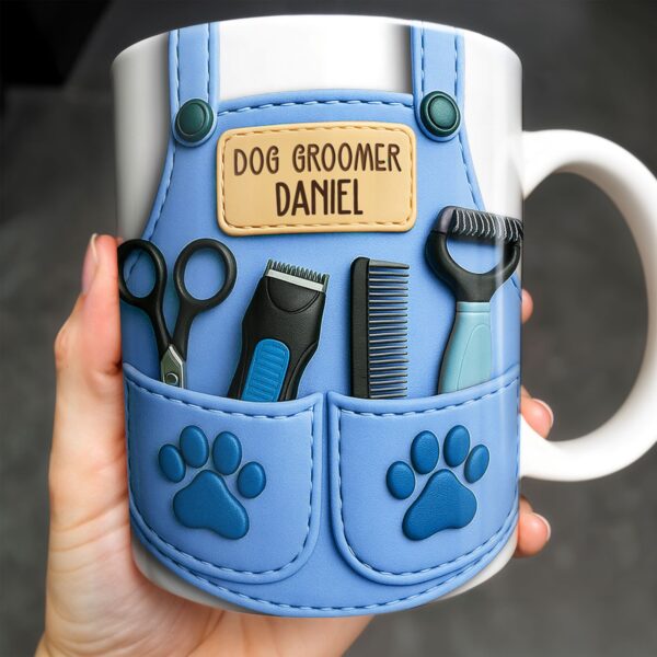 Dog Groomer Personalized Accent Mug Gift For Pet Groomers 26 - teedoges Professional Dog Groomer Personalized Coffee Mug