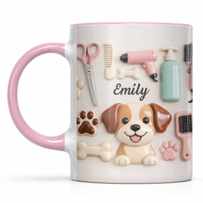 Dog Groomer Personalized Accent Mug Gift For Pet Groomers 24 - teedoges DOG122 AMUG1 8488c4c3 98f6 4e25 a5dc e0ffca549977 - teedoges