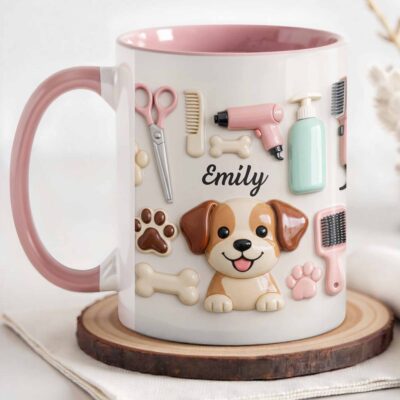 Dog Groomer Personalized Accent Mug Gift For Pet Groomers 22 - teedoges DOG122 AMUG1 fa52234d e454 40ae 9457 ca6fee31d5ee - teedoges