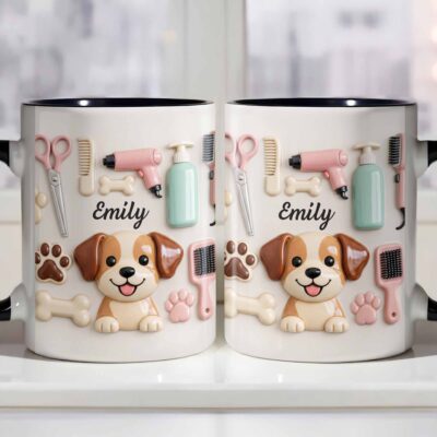 Dog Groomer Personalized Accent Mug Gift For Pet Groomers 14 - teedoges DOG122 AMUG2 c5d1fb3f 55ed 4157 8de5 4976720eff7e - teedoges