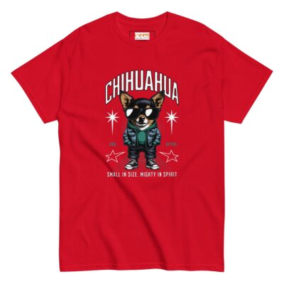 chihuahua t shirt small and mighty t shirt red 928065 - teedoges