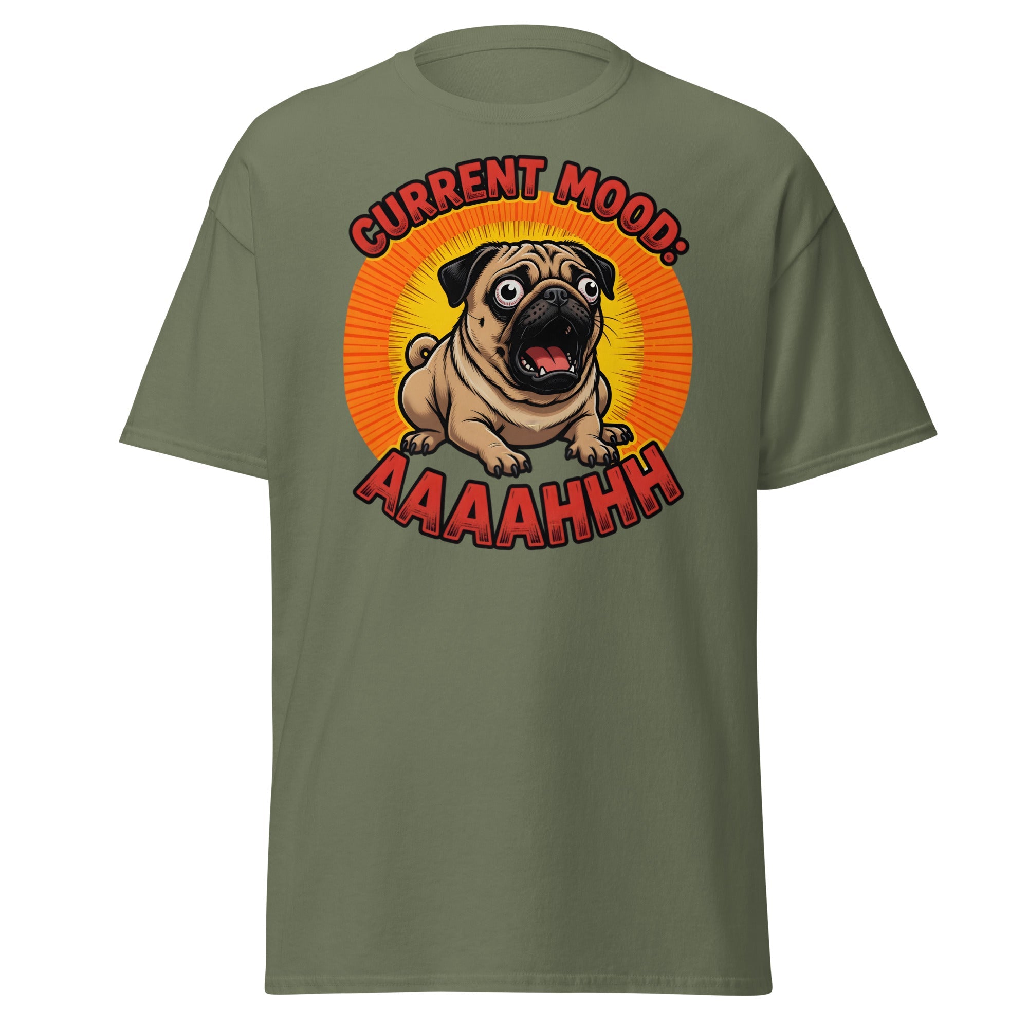 Current Mood Pug T Shirt Stressed Dog Humor Graphic Unisex Cotton Tee 10 - teedoges Current Mood Pug T Shirt Stressed Dog Humor Graphic Unisex Cotton Tee - Image 10