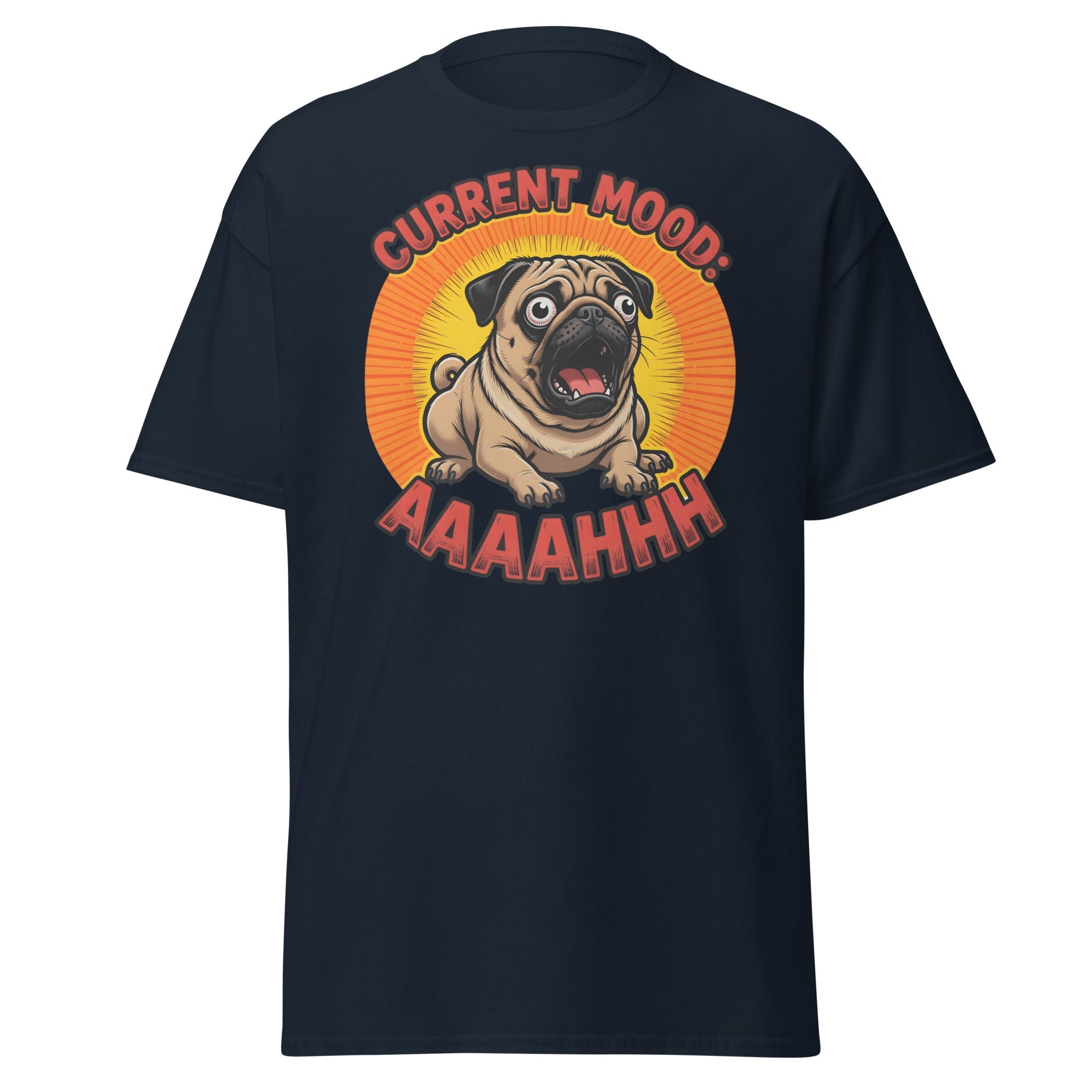 Current Mood Pug T Shirt Stressed Dog Humor Graphic Unisex Cotton Tee 4 - teedoges Current Mood Pug T Shirt Stressed Dog Humor Graphic Unisex Cotton Tee - Image 4