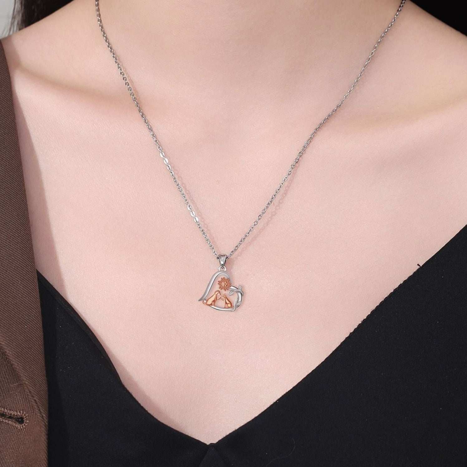 Pastoral Style Pendant Dog Necklace Elegant Flower Pearl Pet Jewelry 3 - teedoges Pastoral Style Pendant Dog Necklace Elegant Flower Pearl Pet Jewelry - Image 3