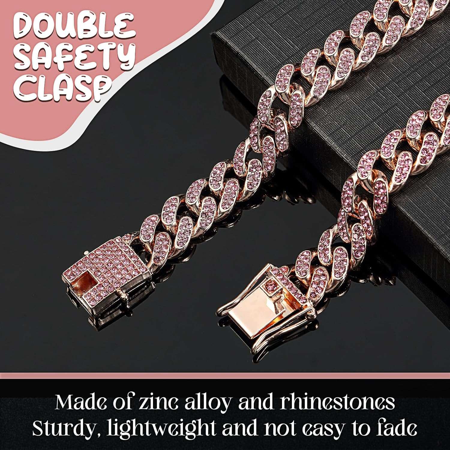 Metal Chain Crystal Collar Necklace Sparkly Pet Jewelry Accessories For Dogs Cats 6 - teedoges Metal Chain Crystal Collar Necklace Sparkly Pet Jewelry Accessories For Dogs Cats - Image 6
