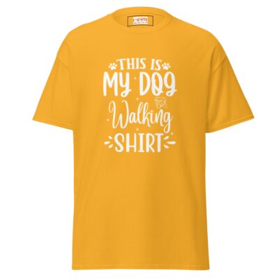 Dog Walking T Shirt Professional Walker Apparel Custom Pet Owner Tee 24 - teedoges dog walking t shirt dog t shirt gold 578732 - teedoges