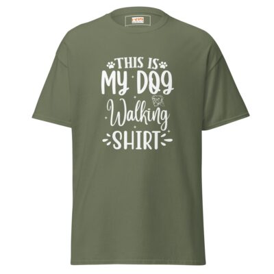 Dog Walking T Shirt Professional Walker Apparel Custom Pet Owner Tee 21 - teedoges dog walking t shirt dog t shirt military green 888467 - teedoges