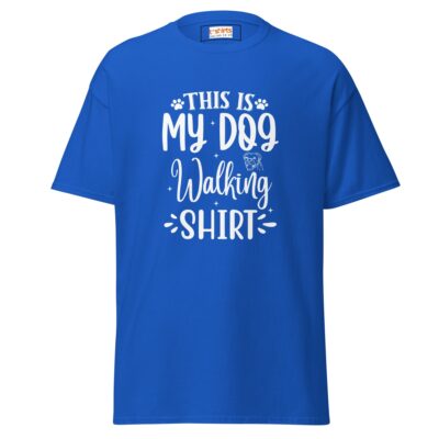 Dog Walking T Shirt Professional Walker Apparel Custom Pet Owner Tee 19 - teedoges dog walking t shirt dog t shirt royal 668849 - teedoges