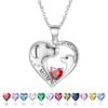 S925 Sterling Silver Cute Dog Necklace Mothers Day Series Long Sweater Chain