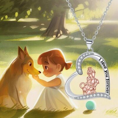 Love Heart Pendant Girl And Dog Necklace Elegant Silver Chain Pet Lover Jewelry 8 - teedoges fa7c5084 2284 4d32 b2b3 1fde5567990c - teedoges