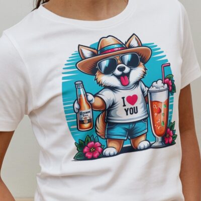 I Love Dogs T Shirt Graphic Tee Custom Pet Lover Unisex Cotton Shirt
