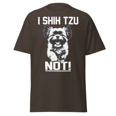 i shih tzu not t shirt funny dog lover pun tee dark chocolate 2377974 - teedoges