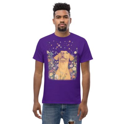 Boho Labrador Dog T Shirt Artistic Labrador Print Unisex Cotton Tee 16 - teedoges labrador boho dog t shirt 437752 - teedoges