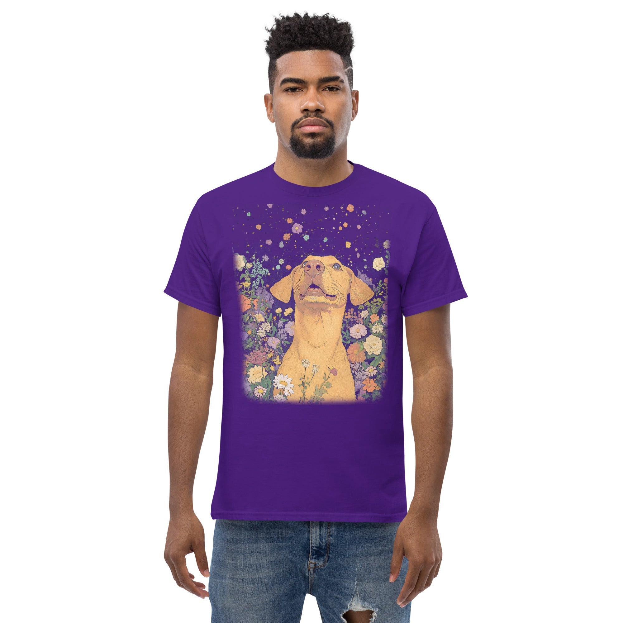 Boho Labrador Dog T Shirt Artistic Labrador Print Unisex Cotton Tee 5 - teedoges Boho Labrador Dog T Shirt Artistic Labrador Print Unisex Cotton Tee - Image 5