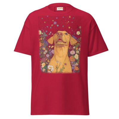 Boho Labrador Dog T Shirt Artistic Labrador Print Unisex Cotton Tee 20 - teedoges labrador boho dog t shirt 604049 - teedoges