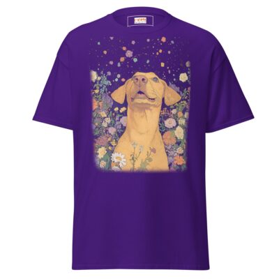 Boho Labrador Dog T Shirt Artistic Labrador Print Unisex Cotton Tee 18 - teedoges labrador boho dog t shirt 973171 - teedoges