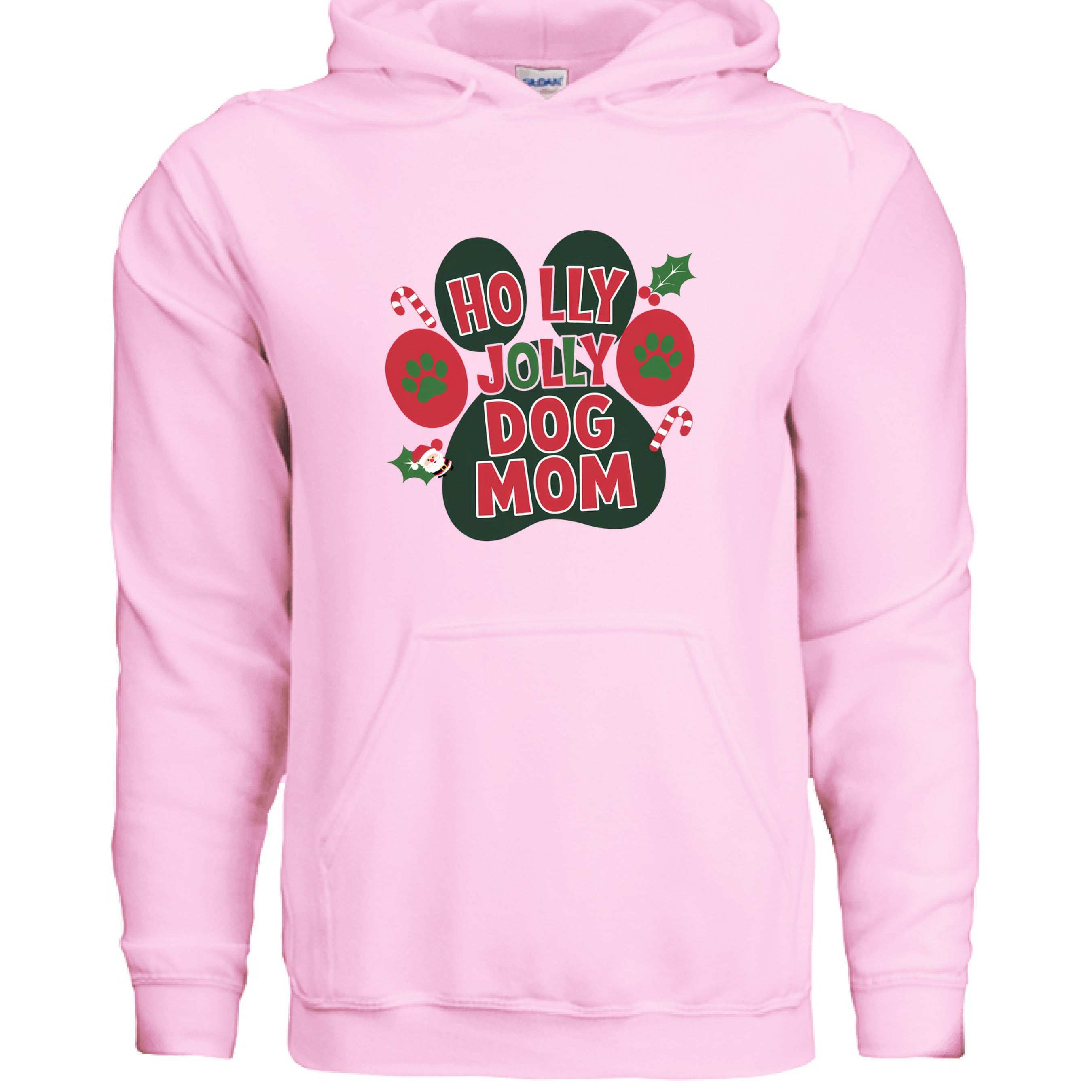Holly Dog Mom Christmas Hoodie Festive Graphic Unisex Sweatshirt Apparel 8 - teedoges Holly Dog Mom Christmas Hoodie Festive Graphic Unisex Sweatshirt Apparel - Image 8