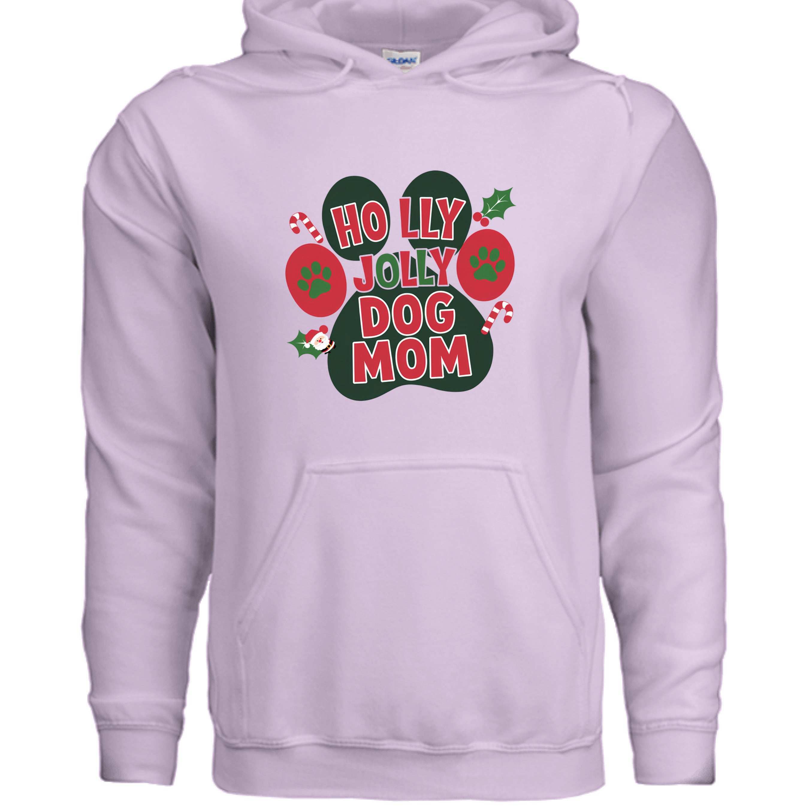 Holly Dog Mom Christmas Hoodie Festive Graphic Unisex Sweatshirt Apparel 6 - teedoges Holly Dog Mom Christmas Hoodie Festive Graphic Unisex Sweatshirt Apparel - Image 6