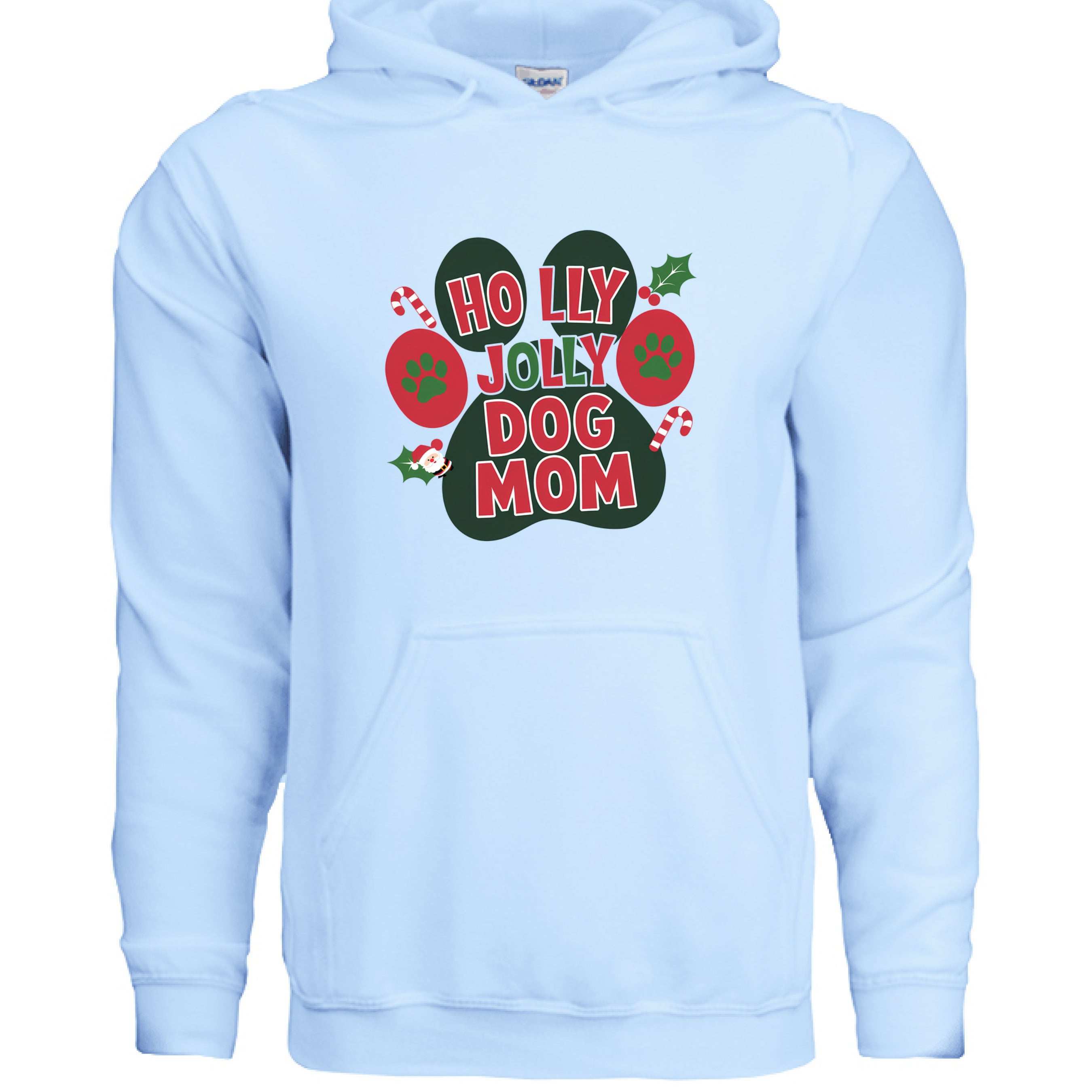 Holly Dog Mom Christmas Hoodie Festive Graphic Unisex Sweatshirt Apparel 10 - teedoges Holly Dog Mom Christmas Hoodie Festive Graphic Unisex Sweatshirt Apparel - Image 10
