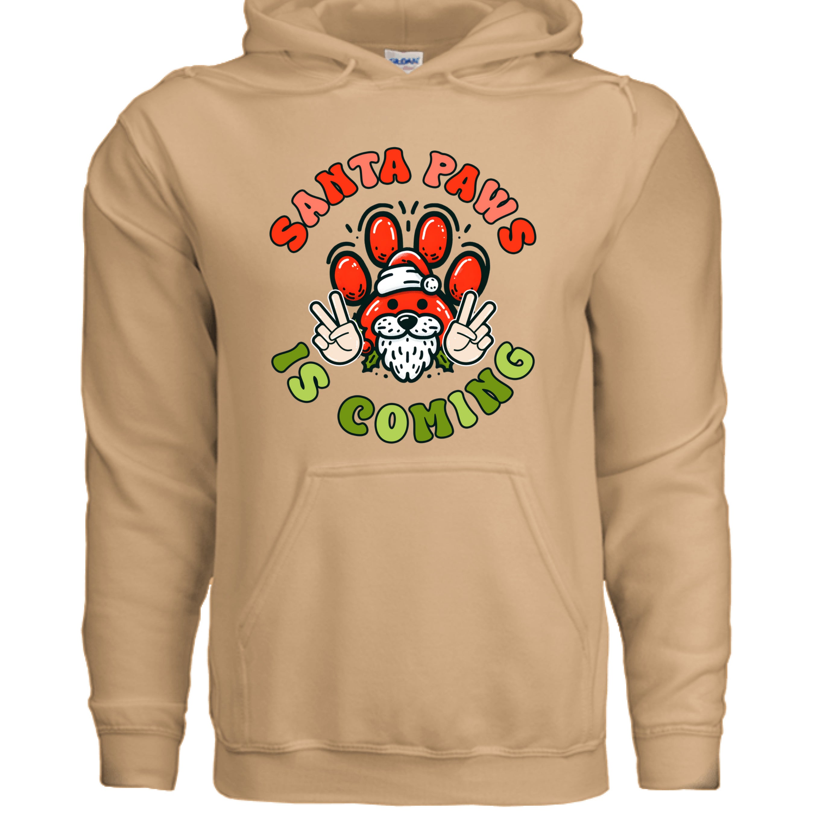 Christmas Santa Paws Dog Hoodie Festive Graphic Unisex Sweatshirt Apparel 14 - teedoges Christmas Santa Paws Dog Hoodie Festive Graphic Unisex Sweatshirt Apparel - Image 14