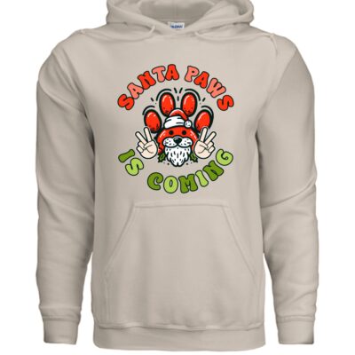 Christmas Santa Paws Dog Hoodie Festive Graphic Unisex Sweatshirt Apparel 30 - teedoges ninjapod 11666828 f G185 18 f - teedoges