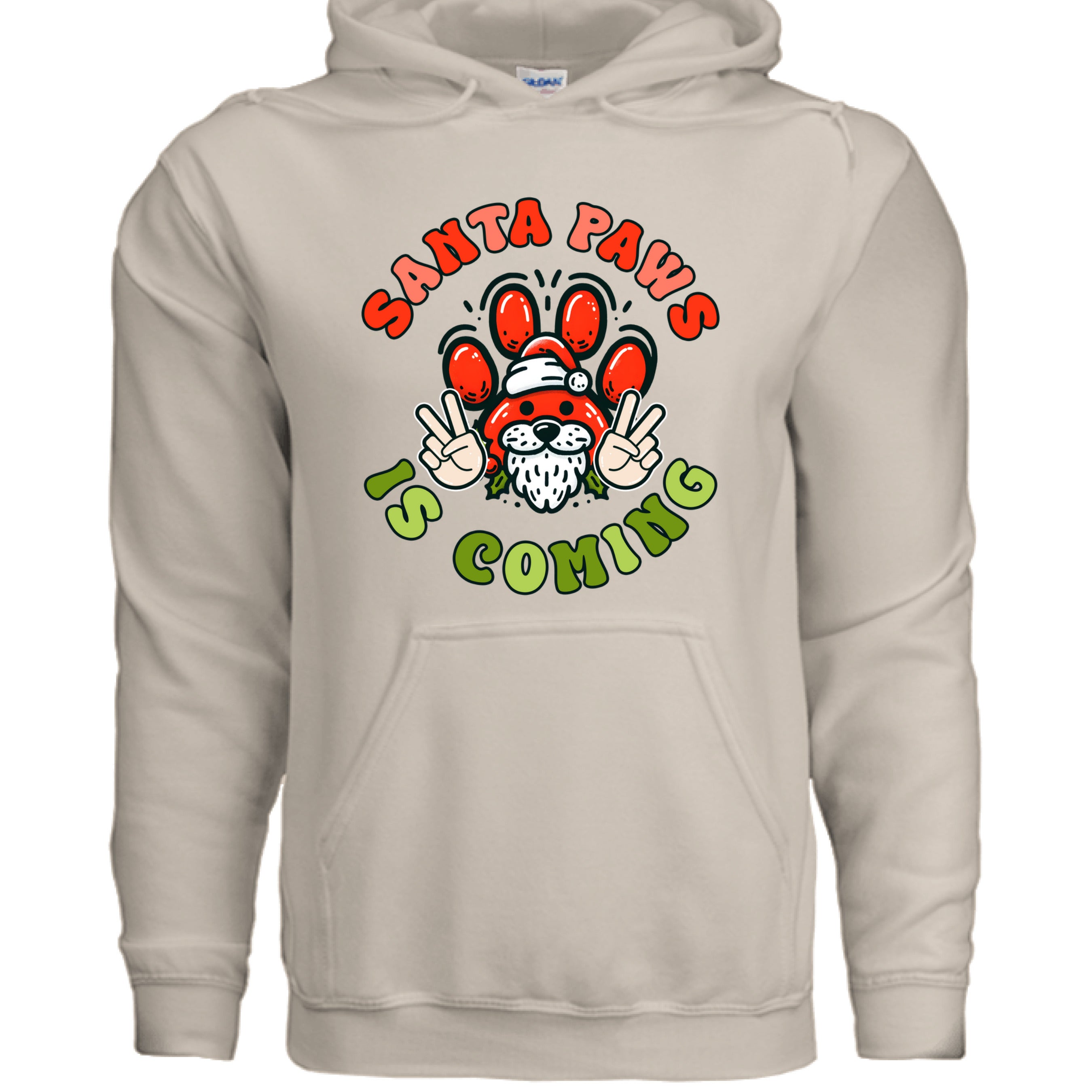 Christmas Santa Paws Dog Hoodie Festive Graphic Unisex Sweatshirt Apparel 8 - teedoges Christmas Santa Paws Dog Hoodie Festive Graphic Unisex Sweatshirt Apparel - Image 8