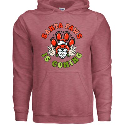Christmas Santa Paws Dog Hoodie Festive Graphic Unisex Sweatshirt Apparel 29 - teedoges ninjapod 11666828 f G185 hs78 f - teedoges