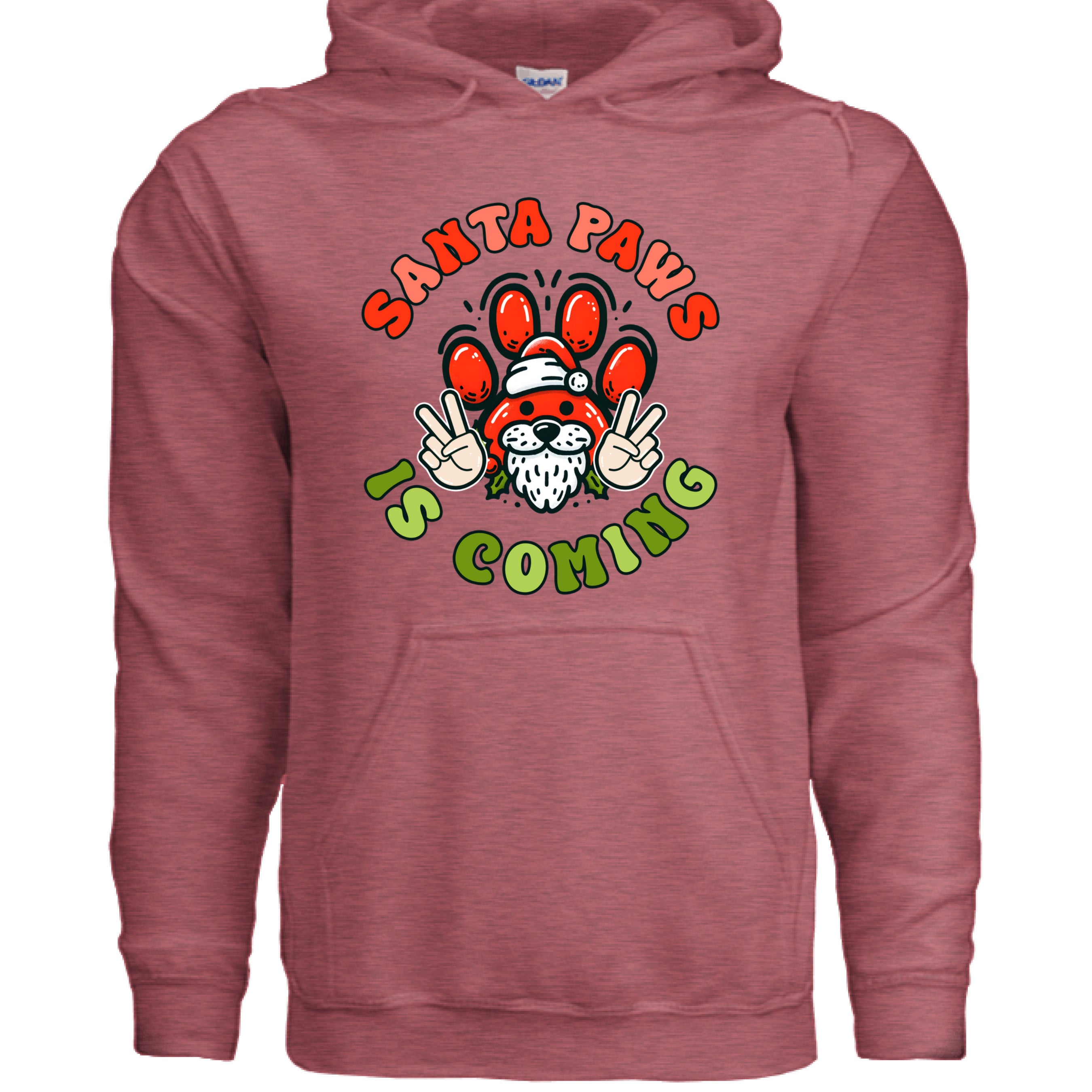 Christmas Santa Paws Dog Hoodie Festive Graphic Unisex Sweatshirt Apparel 7 - teedoges Christmas Santa Paws Dog Hoodie Festive Graphic Unisex Sweatshirt Apparel - Image 7