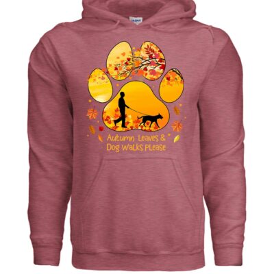 Autumn Leaves Dog Hoodie Fall Graphic Unisex Sweatshirt Pet Lover Apparel 28 - teedoges ninjapod 11671150 f G185 hs78 f - teedoges