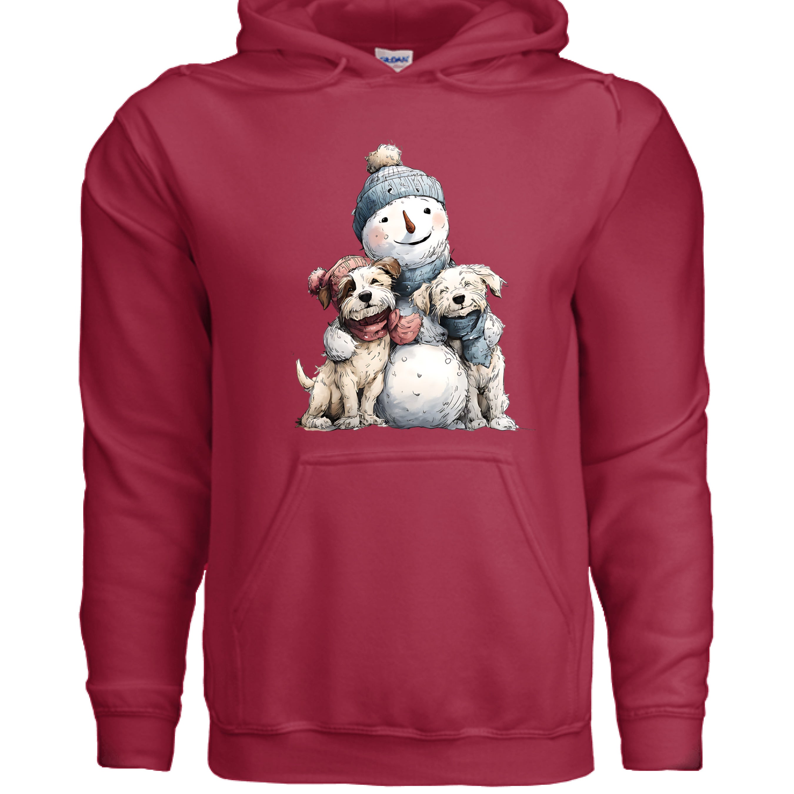 Snowman Hugs Dog Hoodie Winter Graphic Sweatshirt Pet Lover Apparel 13 - teedoges Snowman Hugs Dog Hoodie Winter Graphic Sweatshirt Pet Lover Apparel - Image 13