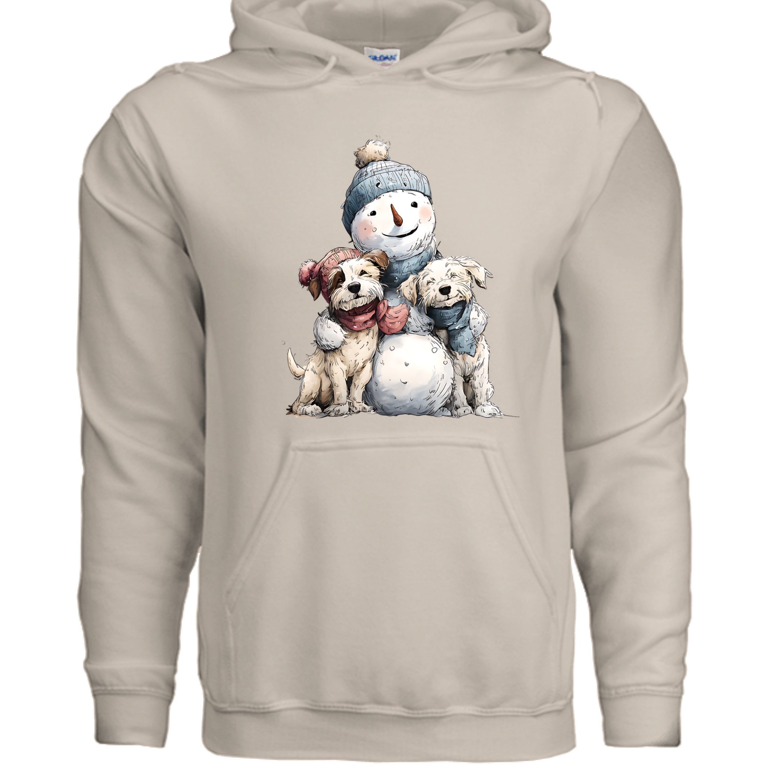 Snowman Hugs Dog Hoodie Winter Graphic Sweatshirt Pet Lover Apparel 8 - teedoges Snowman Hugs Dog Hoodie Winter Graphic Sweatshirt Pet Lover Apparel - Image 8