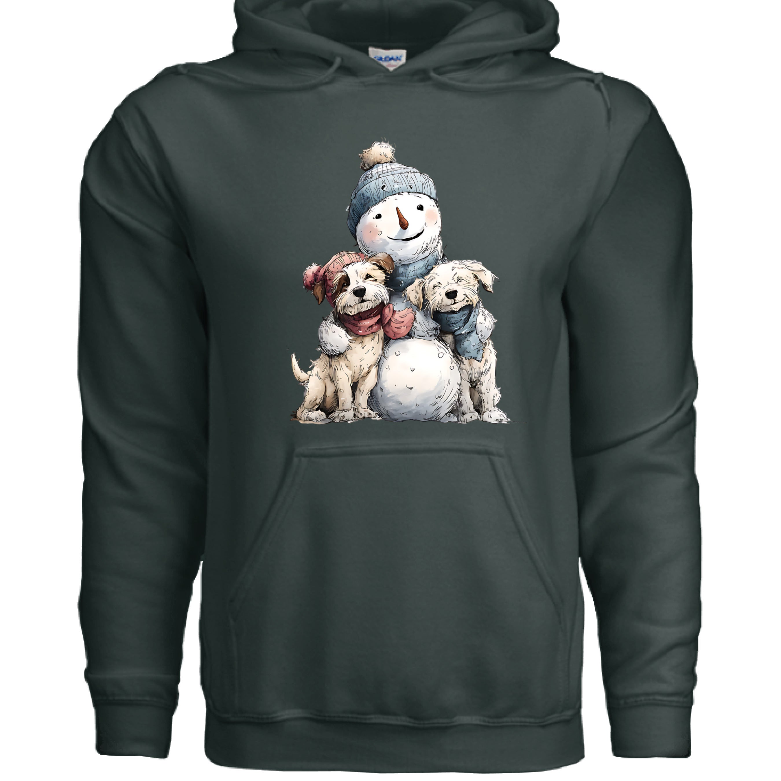Snowman Hugs Dog Hoodie Winter Graphic Sweatshirt Pet Lover Apparel 9 - teedoges Snowman Hugs Dog Hoodie Winter Graphic Sweatshirt Pet Lover Apparel - Image 9